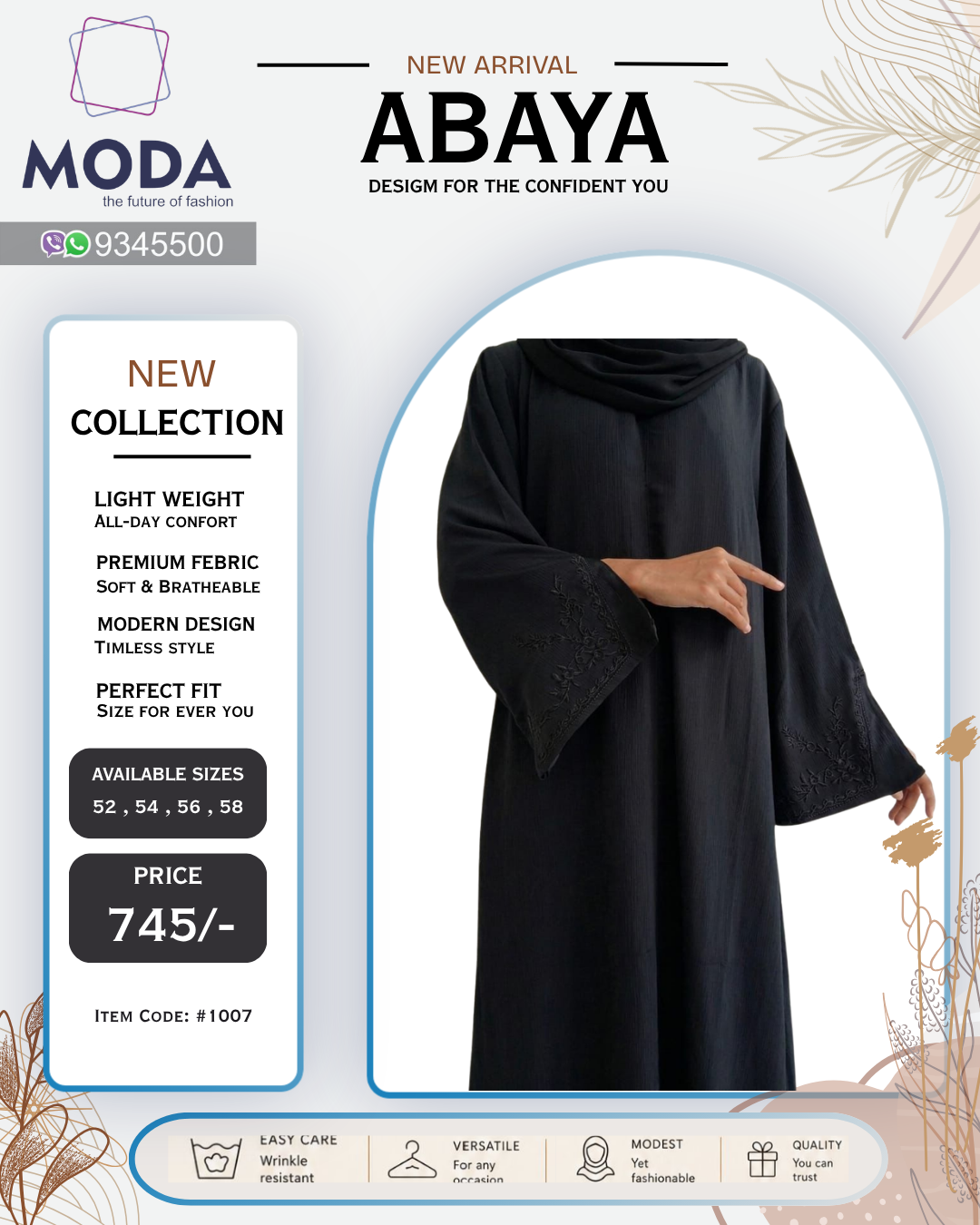 Abaya Dress #1007