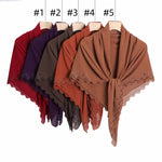 Head Wrap Scarf Rihenestone Premium Square Scarves Hijab