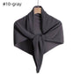 Chiffon Pleated Square Scarf Plain Color