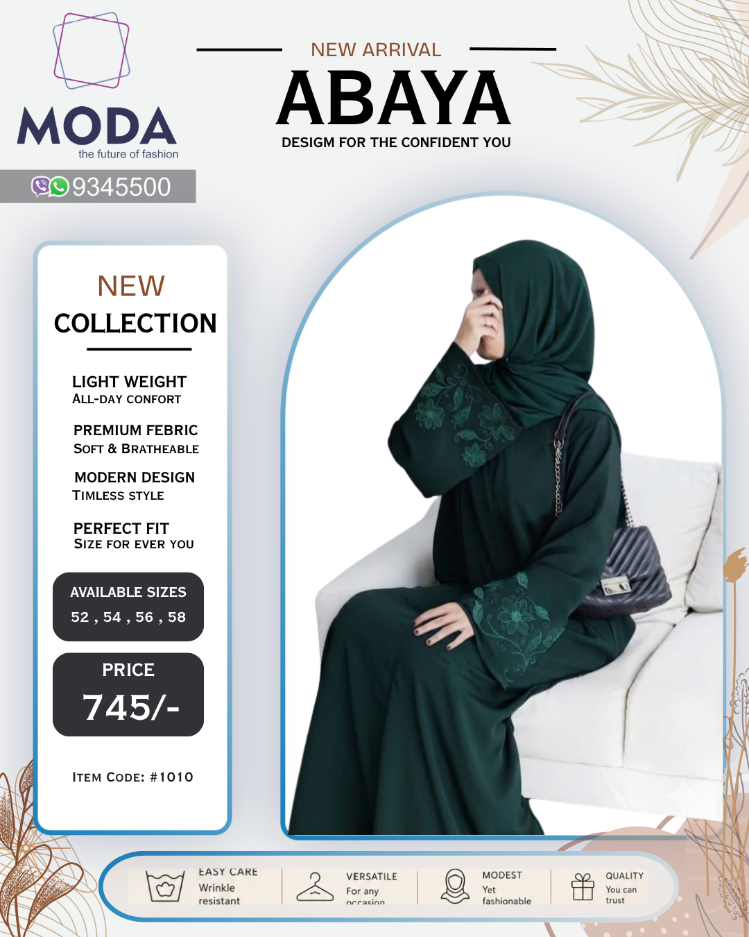 Abaya Dress #1010