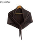 Chiffon Pleated Square Scarf Plain Color