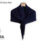 Chiffon Pleated Square Scarf Plain Color