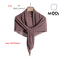 Pleated Plain Square Scarf 2.5 Muh, (100cm)