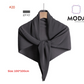 Pleated Plain Square Scarf 2.5 Muh, (100cm)