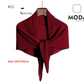 Pleated Plain Square Scarf 2.5 Muh, (100cm)