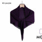 Chiffon Pleated Square Scarf Plain Color