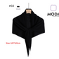 Pleated Plain Square Scarf 2.5 Muh, (100cm)