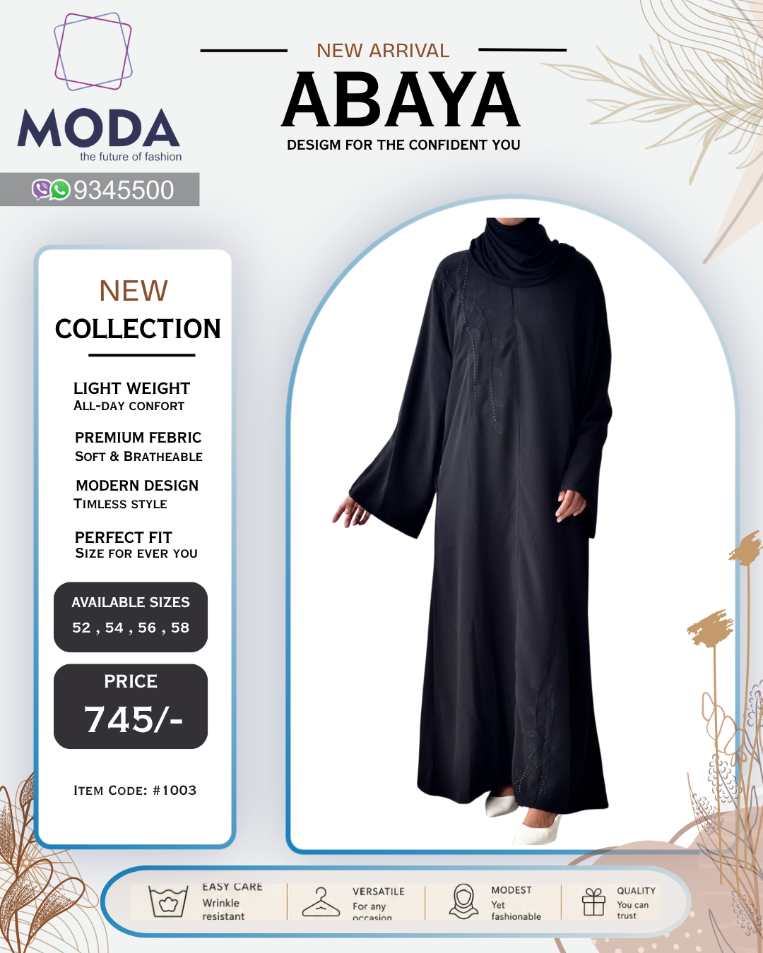 Abaya Dress #1003