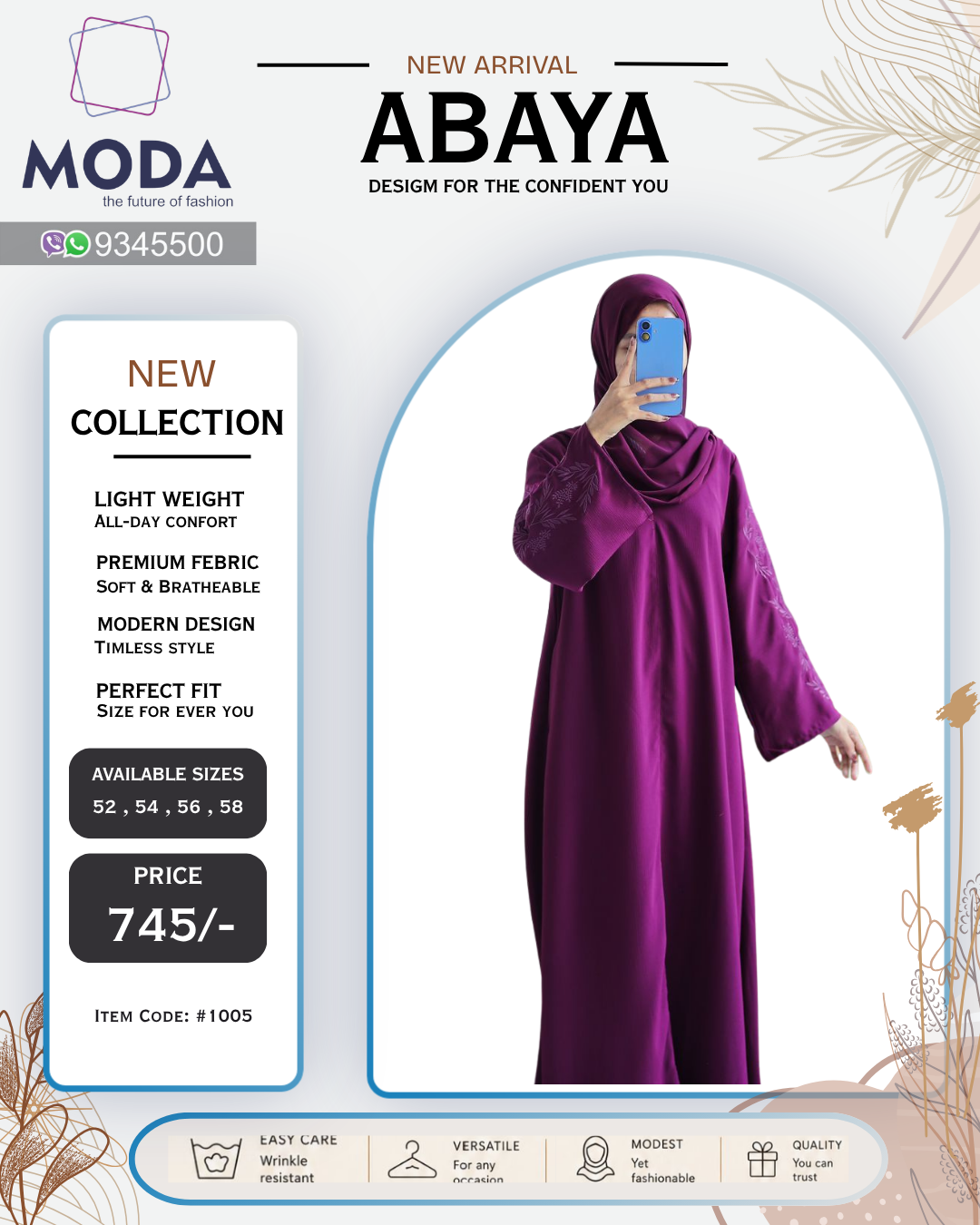 Abaya Dress #1005