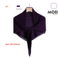 Pleated Plain Square Scarf 2.5 Muh, (100cm)