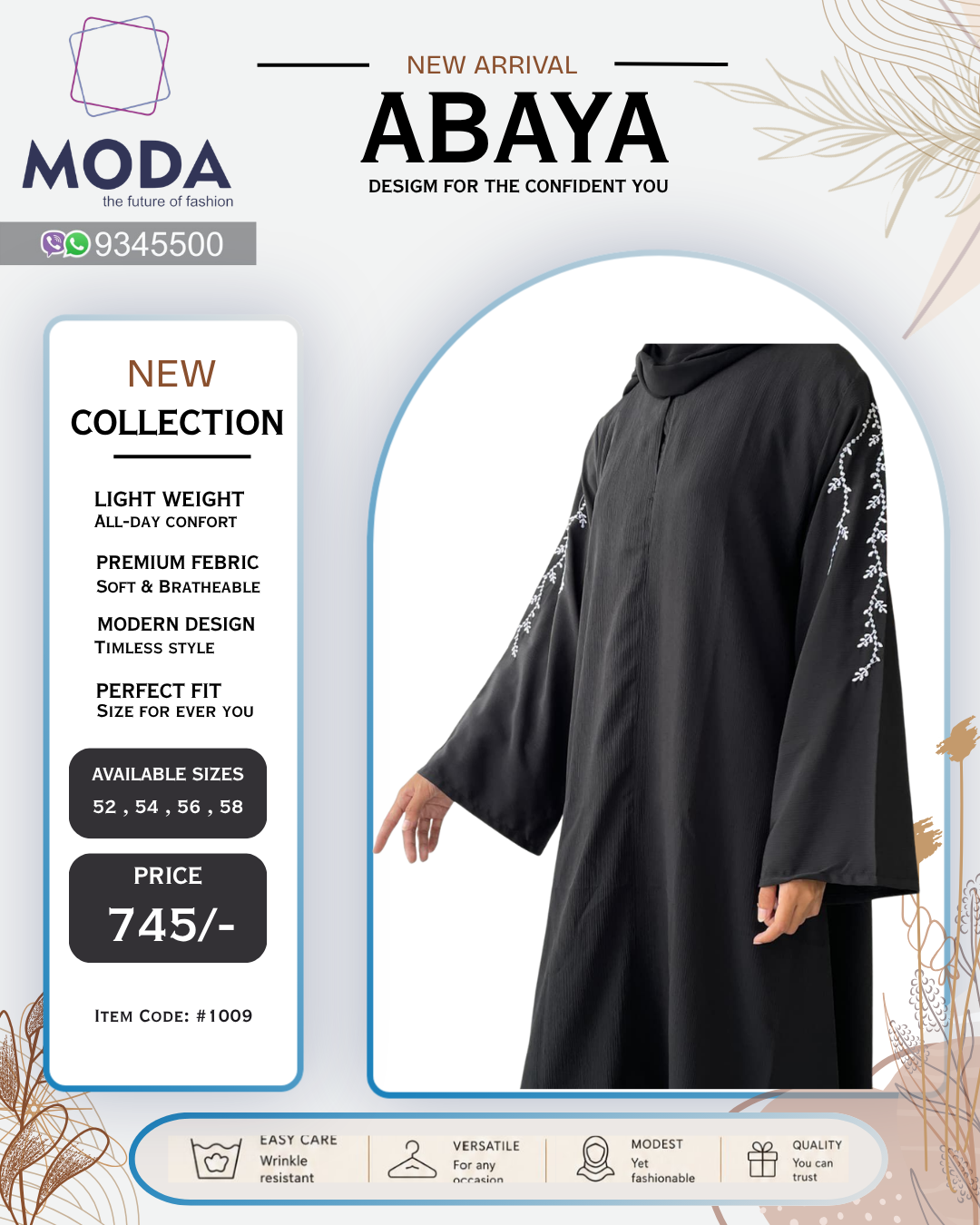 Abaya Dress #1009